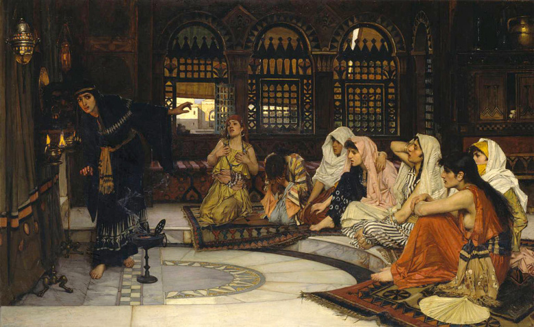 Обращение к оракулу. Картина Джона Уильяма Уотерхауса (1884)