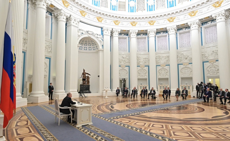 Владимир Путин во время заседания Совета Безопасности. Фото: kremlin.ru
