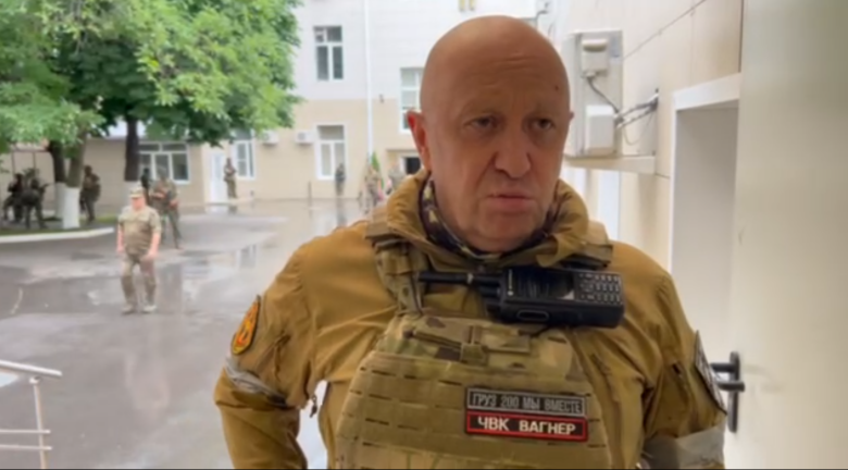 Евгений Пригожин в Ростове-на-Дону, 24 июня 2023 года