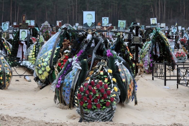 Кладбище в Ирпене, Украина