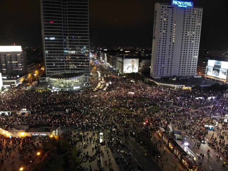 Протесты в Варшаве против запрета абортов. Фото: Newspix / ABACA / TASS