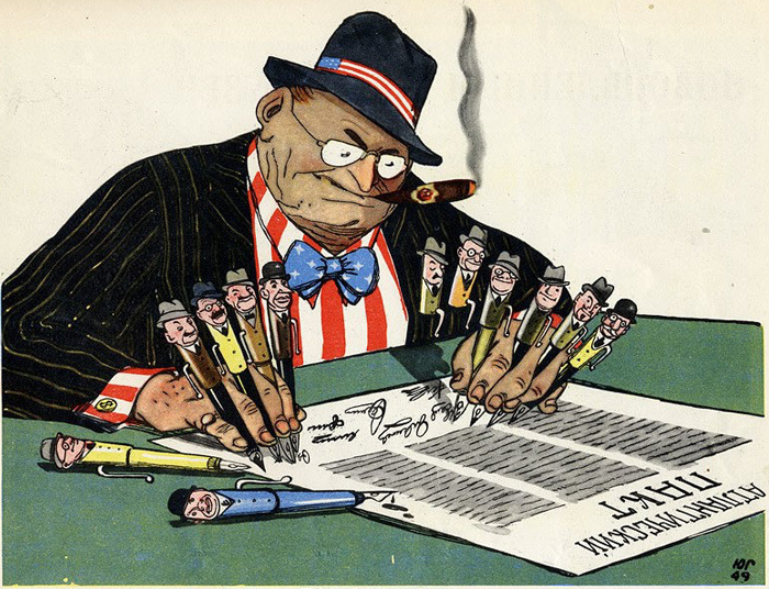 Ю. Ганф. Торжественное подписание Атлантического пакта. 1949 г.
