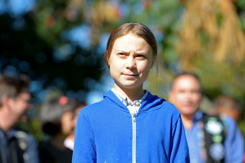 Грета Тунберг перед началом климатического марша в Монреале, 27 сентября 2019 года. Фото: /Andrej Ivanov / Reuters