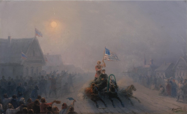 Иван Айвазовский. Раздача продовольствия, 1892 год