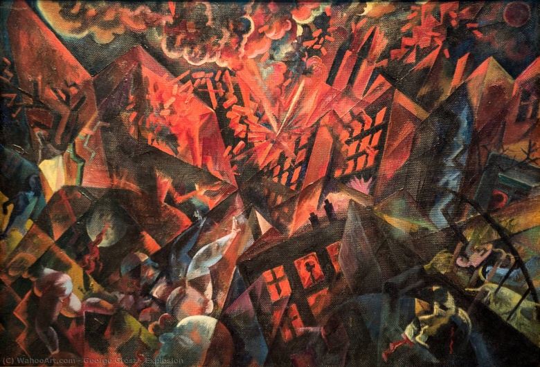 Георг Гросс. Взрыв. 1917