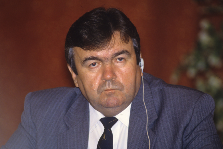 Президент Молдавии Мирча Снегур во время встречи глав СНГ, 6 июля 1992 года