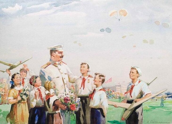 Петр Сулименко. Праздник авиации. Конец 1940-х.