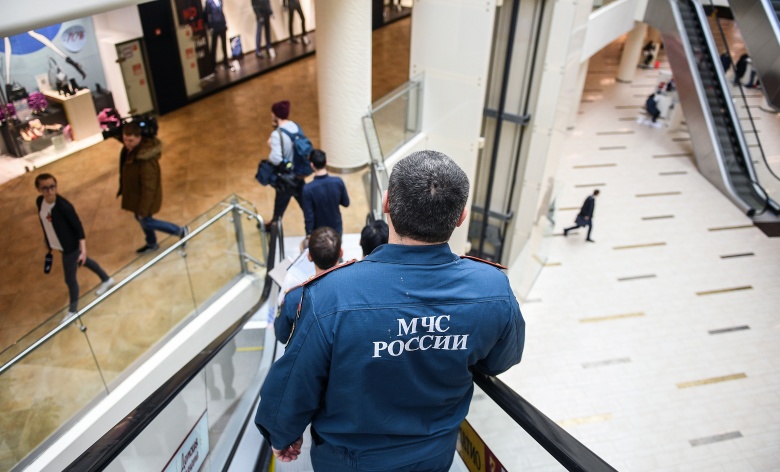 Проверка пожарной безопасности в ТЦ «Калина», Москва. Фото: Владимир Астапкович / РИА Новости