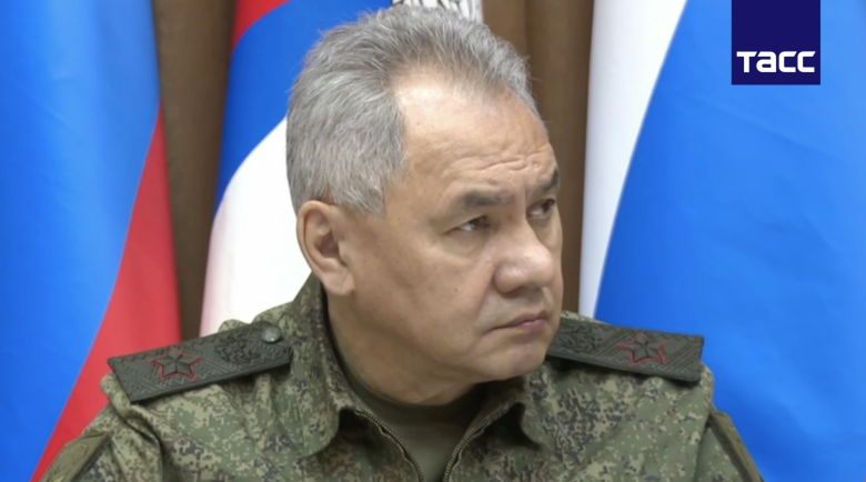 Шойгу слушает доклад Суровикин о сдаче Херсона