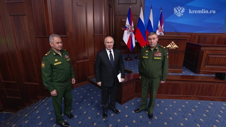 Владимир Путин на коллегии Минобороны, 21 декабря 2022 год