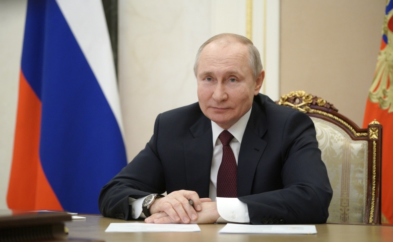 Владимир Путин в ходе встречи с представителями общественности Республики Крым и Севастополя (в режиме видеоконференции). Фото: kremlin.ru