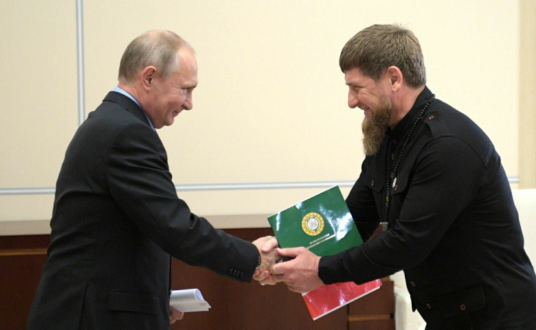 Владимир Путин и Рамзан Кадыров