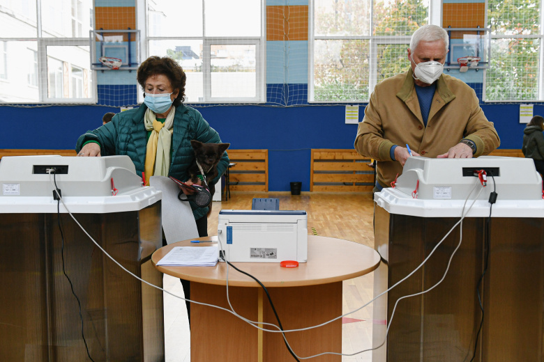 Выборы в Государственную думу 19 сентября 2021. Фото: Evgeny Sinitsyn / Xinhua