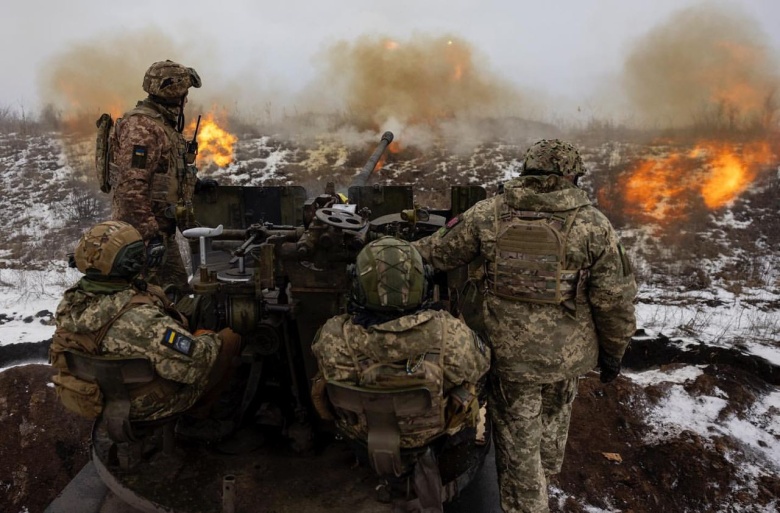 Украинские военные на передовых позициях