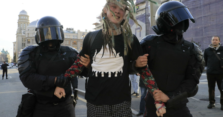 Митинг на проспекте Сахарова в Москве, 10 августа 2019 года. Фото: Tatyana Makeyeva / Reuters