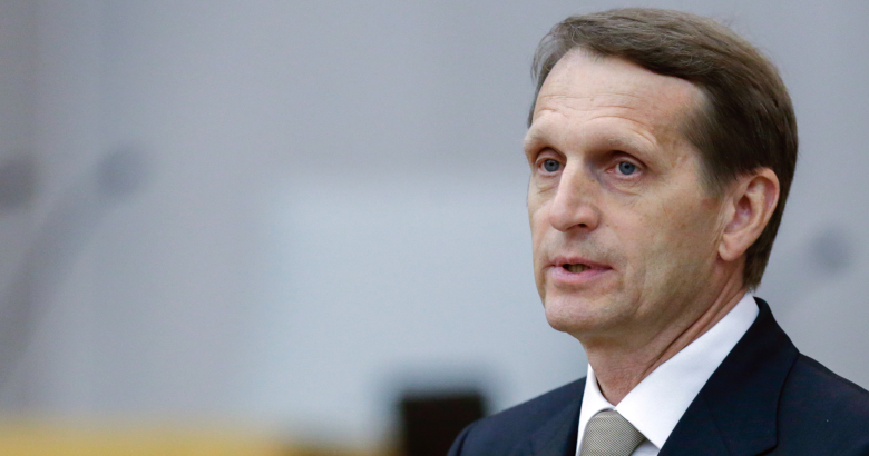 Спикер Госдумы РФ Сергей Нарышкин на пленарном заседании Государственной Думы РФ.
