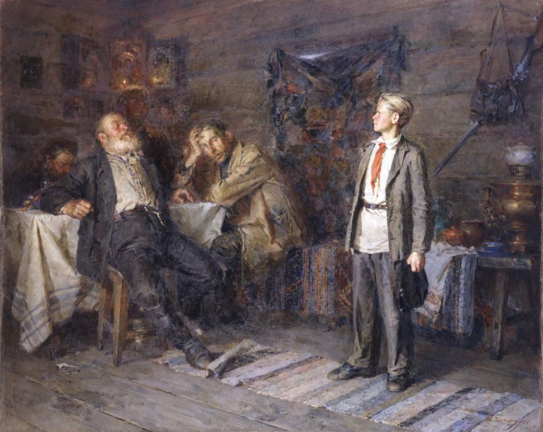 Павлик Морозов. Картина Никиты Чебакова, 1952