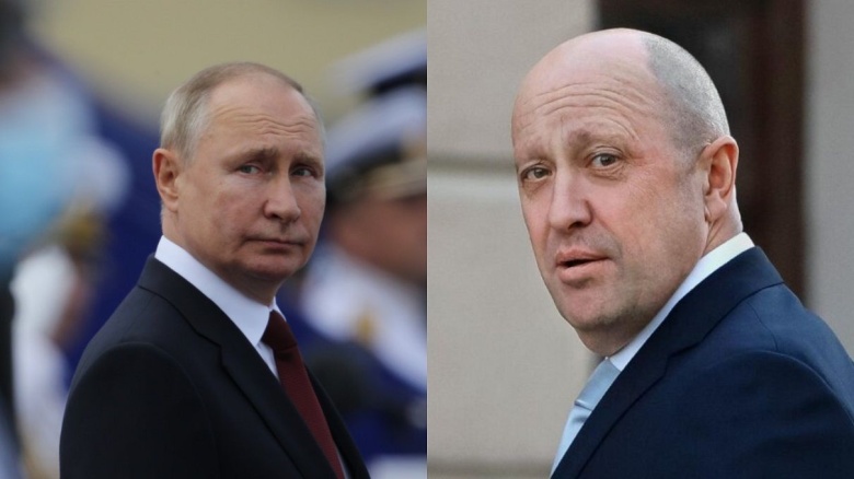 Владимир Путин и Евгений Пригожин