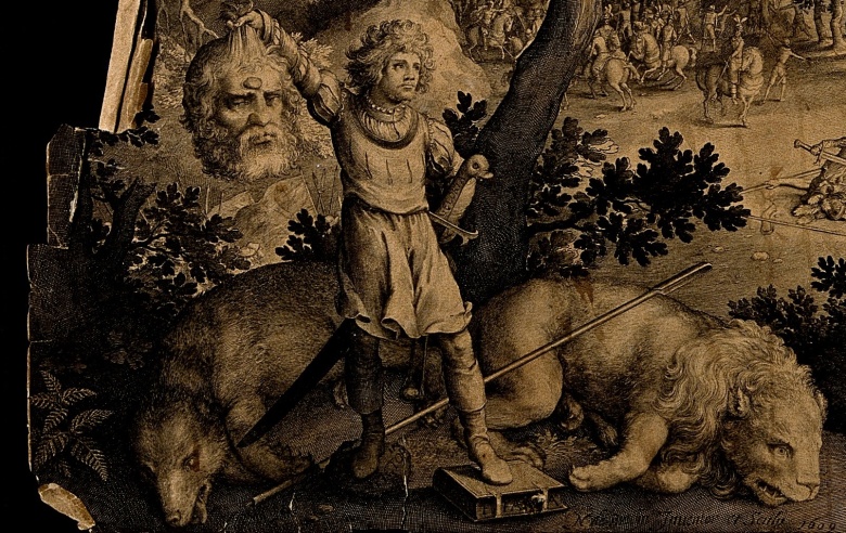 Николас де Брейн. Давид держит голову Голиафа (фрагмент), 1609. Изображение: Wellcome Collection gallery