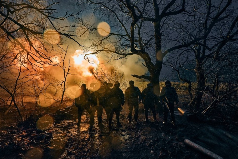 Украинские военные на передовой