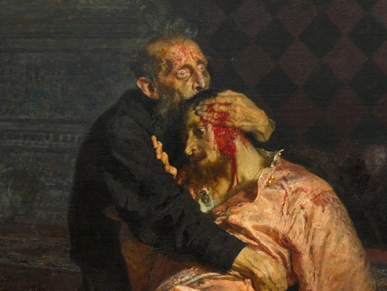 Илья Репин. Иван Грозный и сын его Иван («Иван Грозный убивает своего сына»)