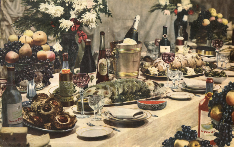 Иллюстрация из "Книги о вкусной и здоровой пище", 1939 год