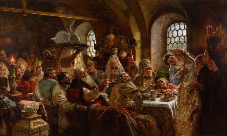 «Боярский свадебный пир», Константин Маковский, 1883