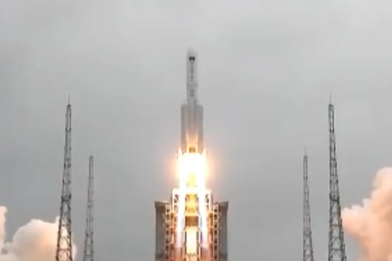 Запуск модуля «Тяньхэ» космической станции «Тяньгун». Фото: China News Service