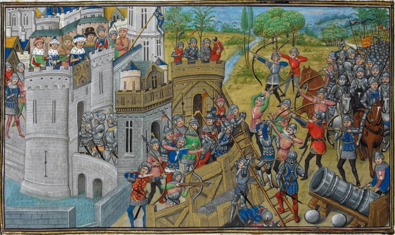 Осада Труа, 1429 год. Ж. де Ваврен, Хроники и древние сказания Гранта Бретеня, Париж, Лувр