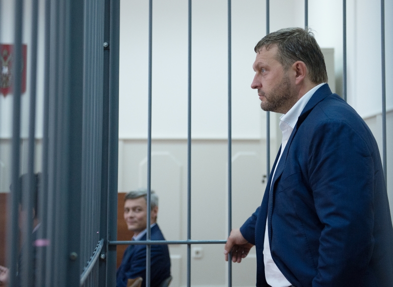 Губернатор Кировской области Никита Белых в Басманном суде Москвы.