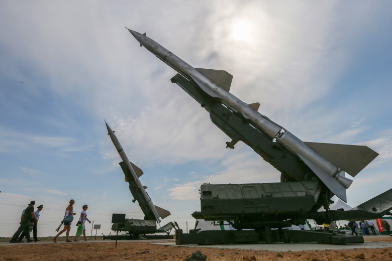 Ракета-мишень "Синица-23", "Бекас" на выставке вооружения на полигоне "Ашулук"