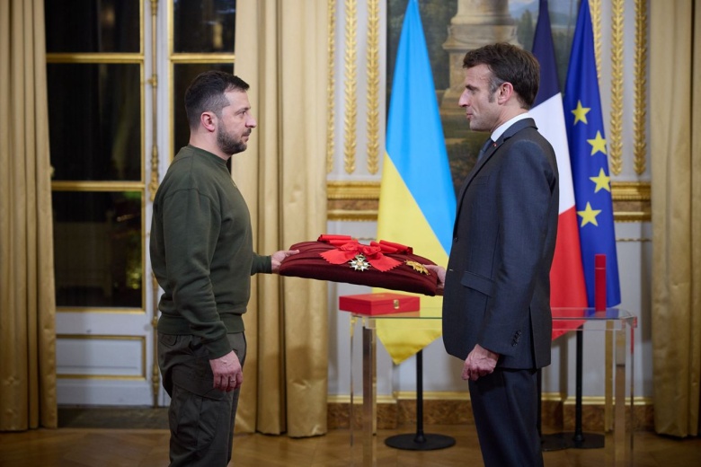 Владимир Зеленский и Эмманюэль Макрон