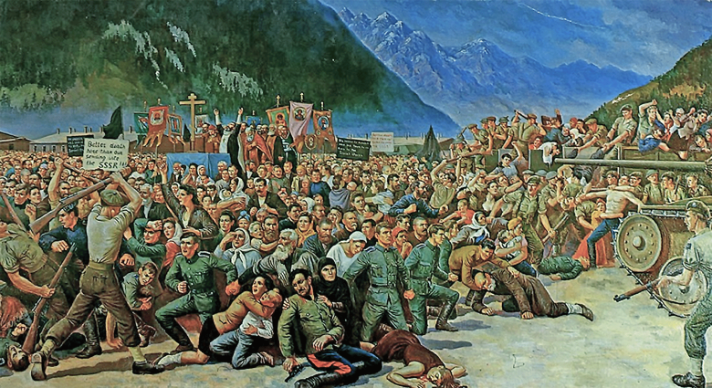 Сергей Корольков. Выдача казаков в Лиенце
