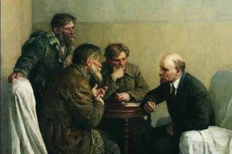 Владимир Серов. Ходоки у Владимира Ильича Ленина.