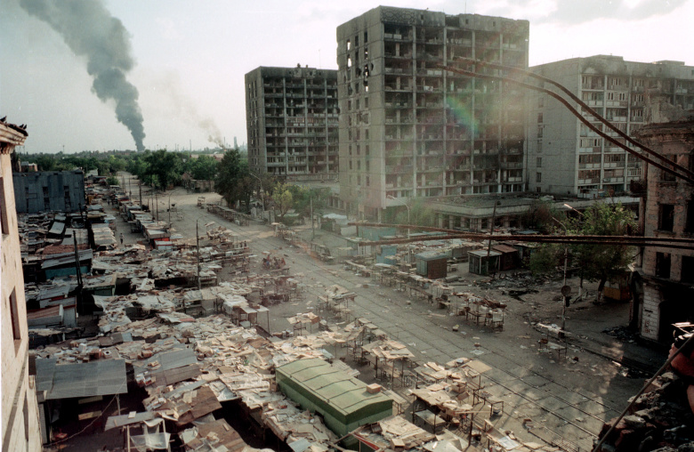 Вид Грозного, 1996 год