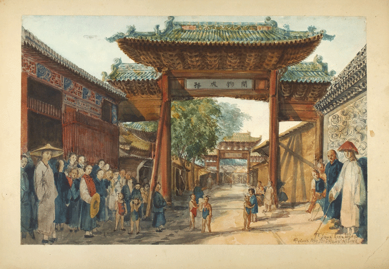 Лист из серии «Учено-торговая экспедиция в Монголию и Китай в 1874-1875 годах» Павла Пясецкого. Художник, врач и путешественник Павел Яковлевич Пясецкий (1843-1919) оставил уникальные графические свидетельства о жизни и обычаях Центральной Азии XIX века.