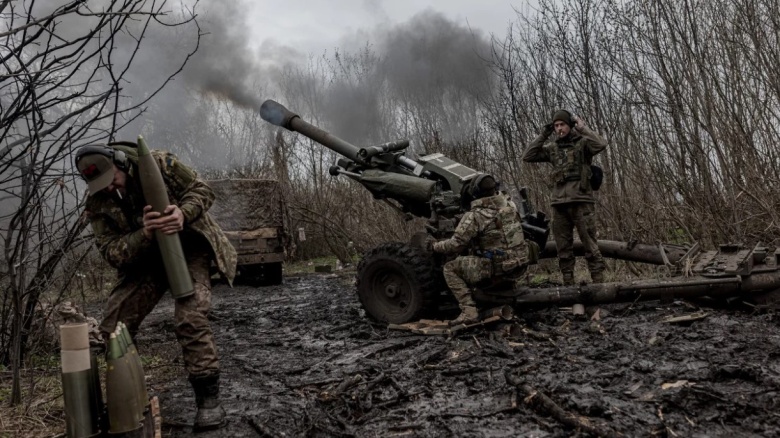 Украинские военные на фронте