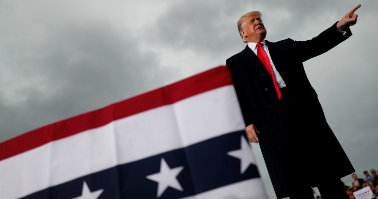 Выступление Дональда Трампа. Фото: Carlos Barria / Reuters