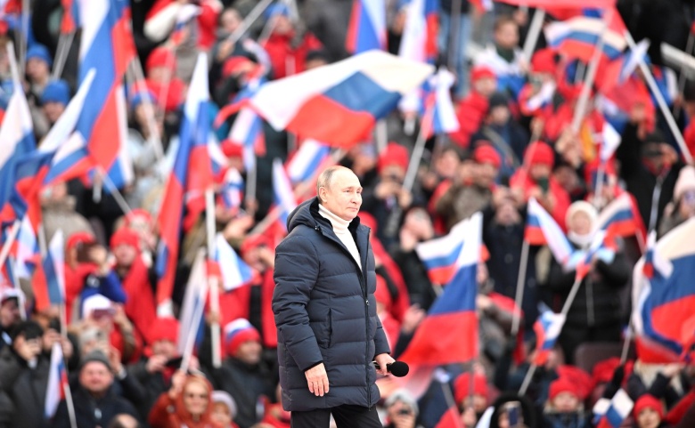 Владимир Путин на митинге-концерте в «Лужниках»
