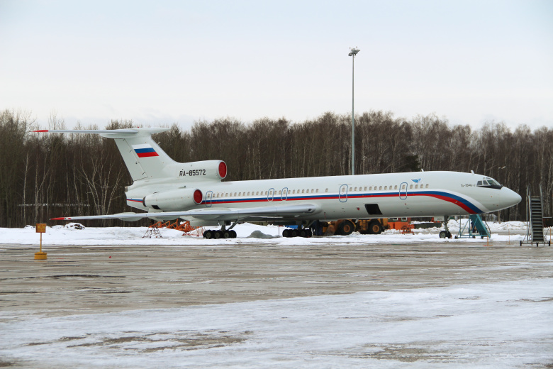 Самолет Ту-154, принадлежащий Министерству обороны РФ, на аэродроме Чкаловский. Снимок из архива 2015. Дмитрий Петроченко / ИТАР-ТАСС