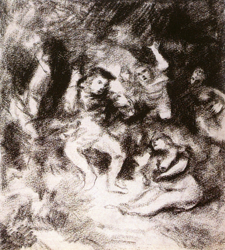 Василий Чекрыгин. Из цикла "Воскрешение мертвых". 1921