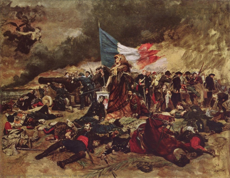 Осада Парижа. Аллегорическая картина Жана-Луи Месонье, 1884 год