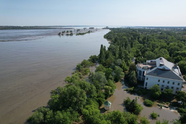 Подтопление в Новой Каховке