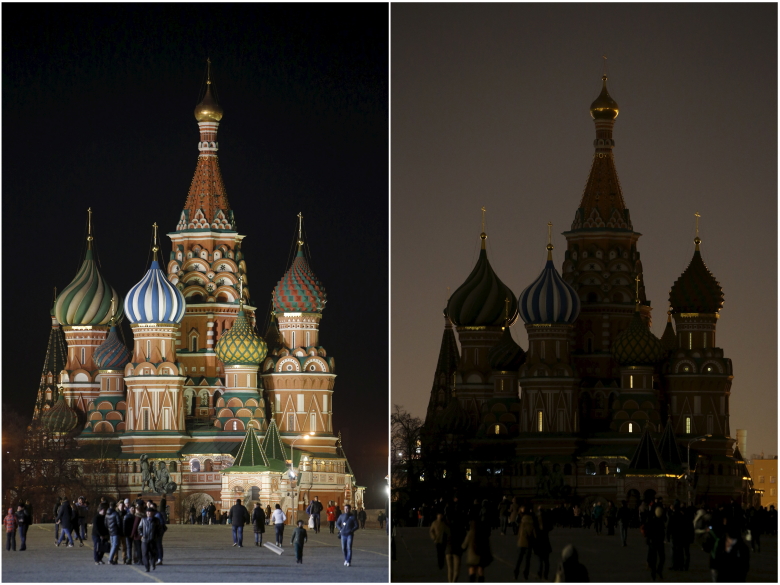Час Земли в Москве