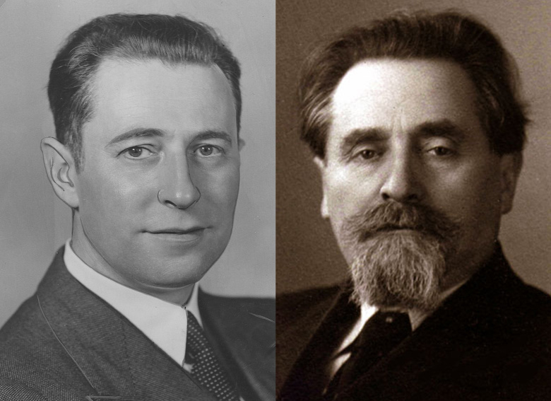 Мастера пропаганды: начальник отделов немецкой прессы и радио в геббельсовском Министерстве народного просвещения и пропаганды Ханс Фриче (1900–1952, слева) и глава Советского информационного бюро Соломон Лозовский (1878–1952)