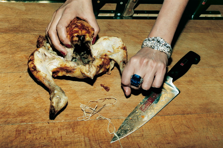 Helmut Newton. Untitled (Chicken), French Vogue, Paris, 1994