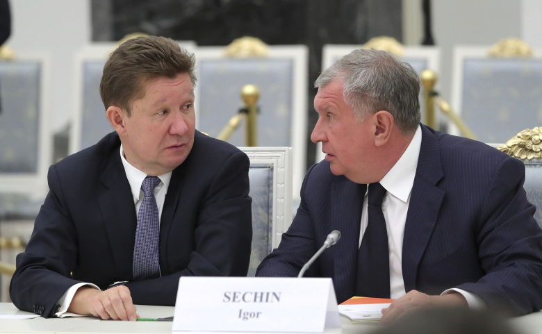 Алексей Миллер и Игорь Сечин