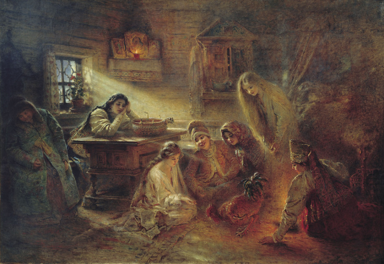 Константин Маковский. «Святочные гадания». 1900-е.