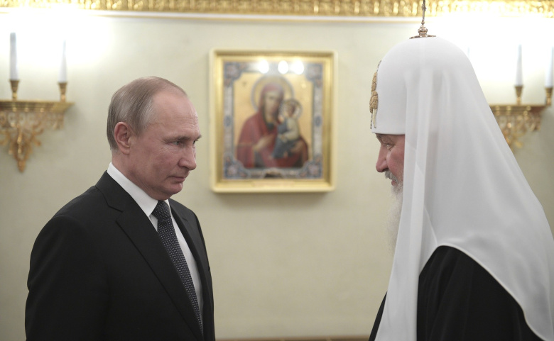 Владимир Путин и патриарх Кирилл