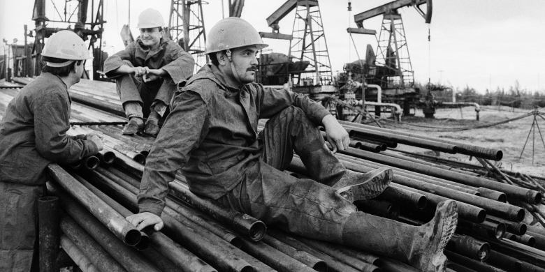 Тюменская область. Простой на нефтяной скважине, 1991 год